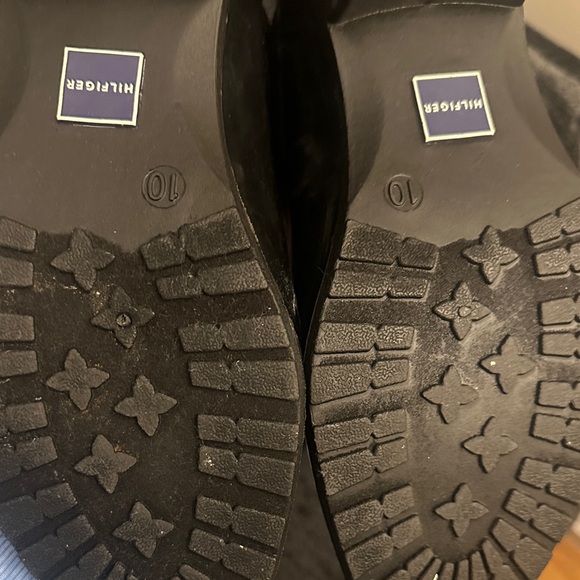 Tommy Hilfiger Black Quilted Rain Boots - Picture 5 of 5